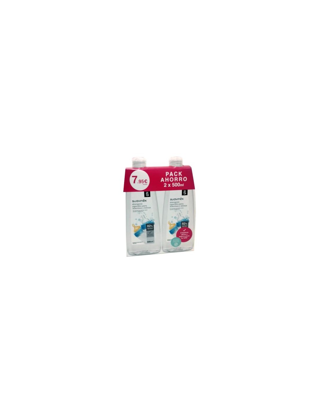 ≫ Comprar suavinex detergente biberones tetinas gel limpiabiberones duplo  500 ml + 500 ml online